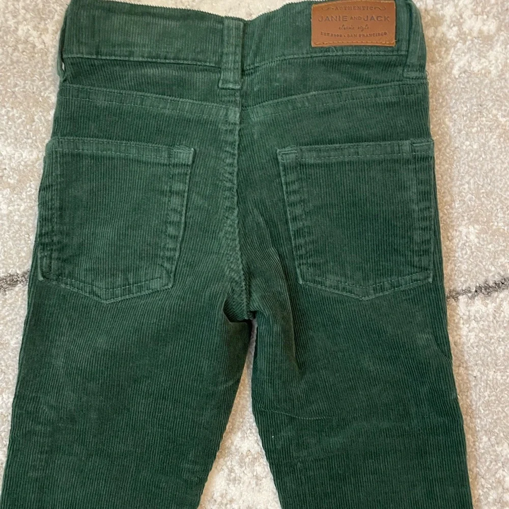 Janie and‎ Jack Dark Green Corduroy Pants size 4